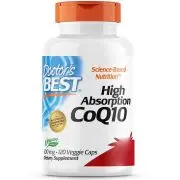Doctor's Best, High Absorption CoQ10, 100mg, 120 gélules végétales