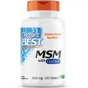 Doctor's Best, MSM, 1500mg, 120 comprimés