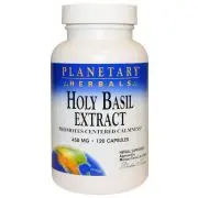Herbes planétaires, Holy Basil Extract (Extrait de basilic sacré), 450mg, 120 gélules