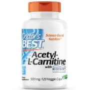 Doctor's Best, Acétyl-L-Carnitine avec Biosint, 500mg, 120 gélules