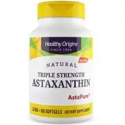 Healthy Origins, Astaxanthine, Dépôt,12mg, 60 capsules molles