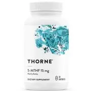 Thorne Research, 5-MTHF, 15mg, 30 gélules | Durabilité 01/25