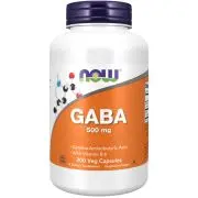 Now Foods, GABA, 500mg, 200 gélules végétales