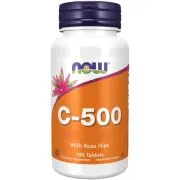 Now Foods, C-500 with Rose Hips, 100 comprimés