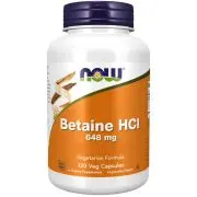 Now Foods, Bétaïne HCL, 648mg, 120 gélules végétales