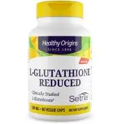 Healthy Origins, Setria, L-Glutathion réduit, 500mg, 60 gélules