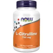 Now Foods, L-Citrulline, 750mg, 90 gélules végétales