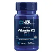 Life Extension, Low-Dose Vitamine K2 (MK-7), 45mcg, 90 capsules molles