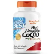 Doctor's Best, High Absorption CoQ10 avec BioPerine, 100mg, 60 capsules molles
