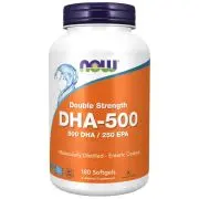 Now Foods, DHA-500, Double Strength, 180 capsules molles