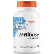 Doctor's Best, D-Ribose, 850mg, 120 gélules