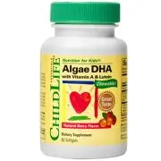 ChildLife Essentials, Algae DHA avec vitamine A & lutéine, 60 capsules molles