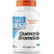 Doctor's Best, quercétine, bromélaïne, 180 gélules végétales