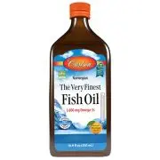 Carlson Labs, The Very Finest Oil, goût orange, 1600mg, 500ml