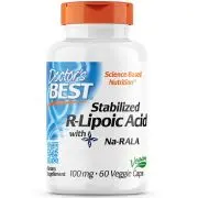 Doctor's Best, Stabilized R-Lipoic-Acid,100mg, 60 gélules véganes