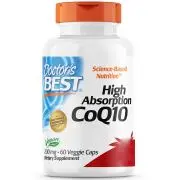 Doctor's Best, High Absorption CoQ10, 200mg, 60 gélules végétales