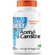 Doctor's Best, Acétyl-L-Carnitine, 500mg, 60 gélules végétales