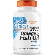 Doctor's Best, Omega 3 Fish Oil, 1000mg, 120 gélules de poisson