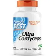 Doctor's Best, Ultra Cordyceps, 750mg, 60 gélules végétales