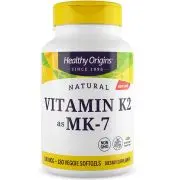 Healthy Origins, vitamine K2 as MK7, naturelle, 100mcg, 180 capsules molles végétariennes