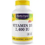 Healthy Origins, Vitamine D3, 2.400IU, 360 capsules molles