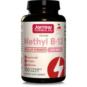 Jarrow Formulas, méthyl B-12, goût cerise, 500mcg, 100 pastilles