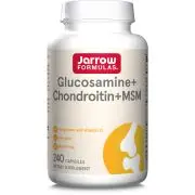 Jarrow Formulas, combinaison de glucosamine + chondroïtine + MSM, 240 gélules