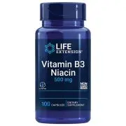 Life Extension, Vitamine B3 Niacine, 500mg, 100 gélules
