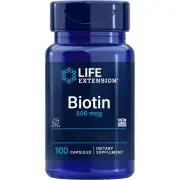 Life Extension, Biotine, 600mcg, 100 gélules