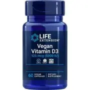 Life Extension, Vegan Vitamine D3, Dépôt, 5000 IU, 60 gélules