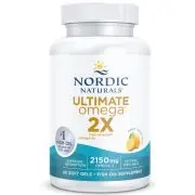 Nordic Naturals, Ultimate Omega 2X, 2150mg d'oméga-3, citron, 60 capsules molles
