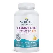 Nordic Naturals, Complete Omega-D3, citron, 120 capsules molles