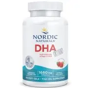 Nordic Naturals, DHA Xtra, 1660mg Oméga-3, fraise, 60 capsules molles