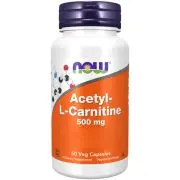 Now Foods, Acétyl-L-Carnitine, 500mg, 50 gélules végétaliennes