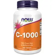 Now Foods, C-1000 avec cynorrhodon, 100 comprimés végétariens