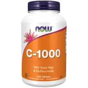Now Foods, C-1000 avec cynorrhodon, 250 comprimés végétariens