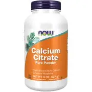 Now Foods, citrate de calcium, poudre 100% pure, 227g