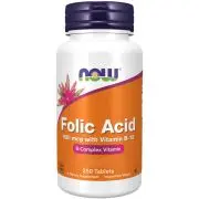Now Foods, Acide folique, 800mcg, 250 comprimés