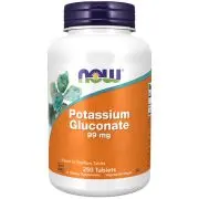 Now Foods, Gluconate de potassium, 99mg, 250 comprimés Veg.