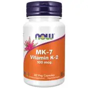 Now Foods, Vitamine K2 MK-7, 100mcg, 60 Capsules végétales