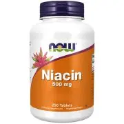 Now Foods, Niacine, 500mg, 250 comprimés Veg.