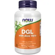 Now Foods, DGL avec aloe vera, 100 gélules végétales