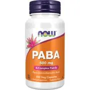 Now Foods, Paba, 500mg, 100 gélules