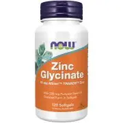 Now Foods, Zinc Glycinate, 30mg, 120 capsules molles