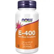 Now Foods, Vitamine E-400IU with mixed Tocopherols, 100 capsules molles