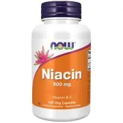 Now Foods, Niacine, 500mg, 100 gélules végétales