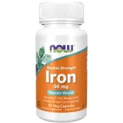 Now Foods, Double Strength Iron, 36mg, 90 gélules