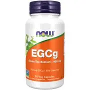 Now Foods, EGCg, Extrait de thé vert, 400mg, 90 gélules