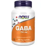 Now Foods, GABA, 750mg, 100 gélules
