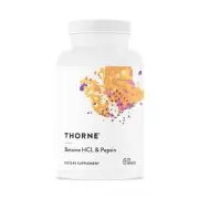 Thorne Research, Bétaïne HCL &amp; Pepsine, 225 gélules